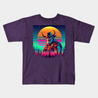 Viking Cowboy V3 - The Watcher Kids T-Shirt